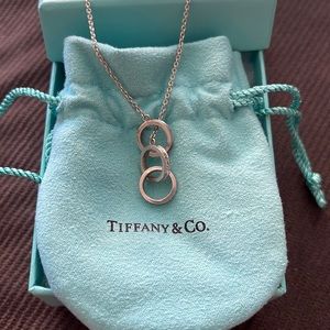 Tiffany & Co. 1837 3 Interlocking Circles Lariat Necklace